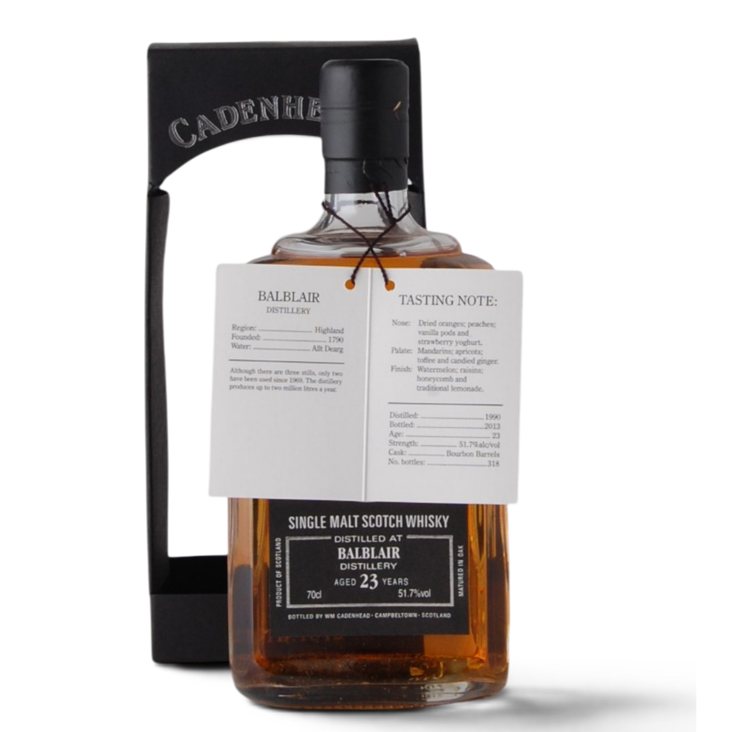 Balblair 1990 23 Year Old - Cadenhead Small Batch