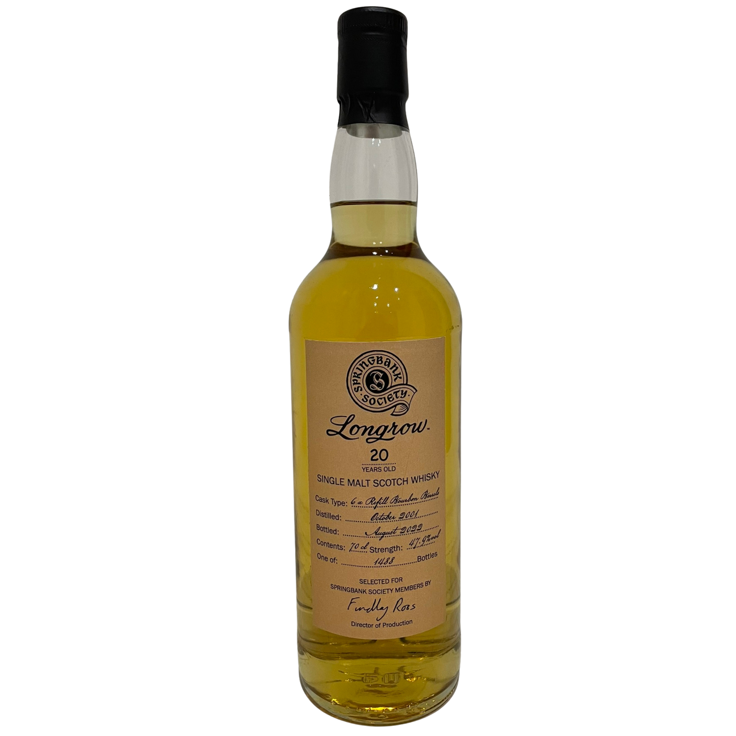 Longrow 20 Year Old Society Bottling