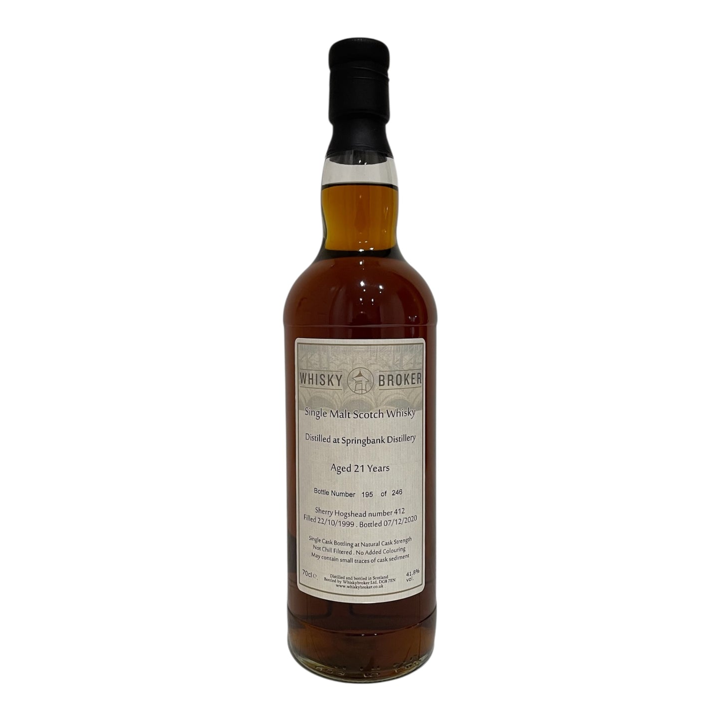 Springbank 21 Year Old - Sherry Hogshead  ( Whisky Broker )