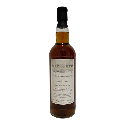 Springbank 21 Year Old - Sherry Hogshead  ( Whisky Broker )