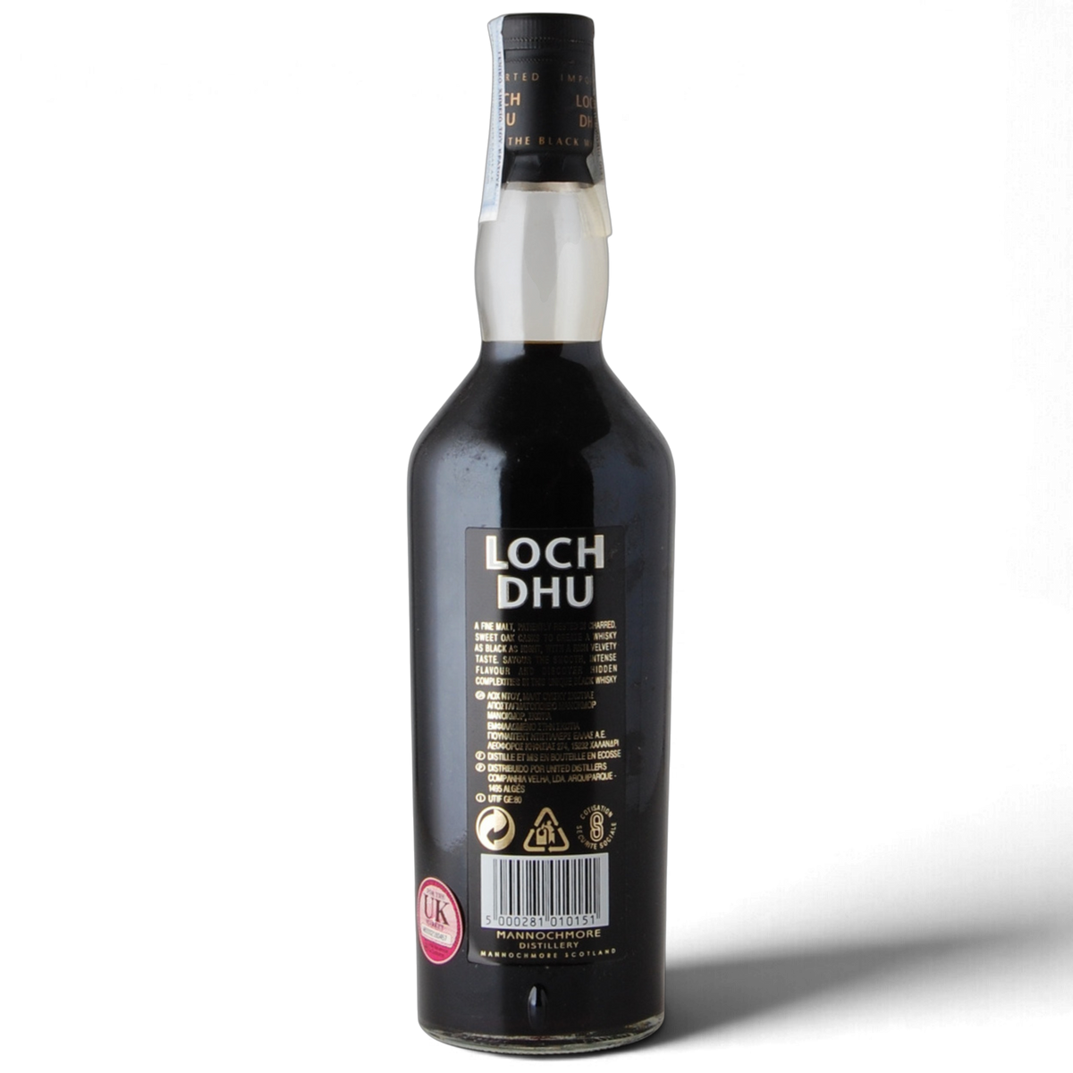 Loch Dhu 10 Year Old - Mannochmore Black Whisky